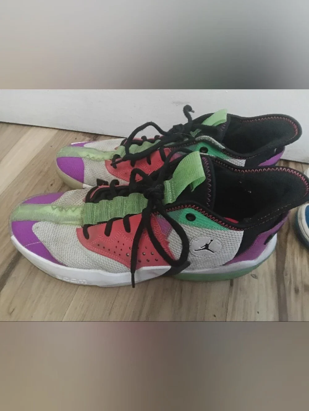 NIKE Air Jordan React Elevation White Black Hyper Violet CK6618 101 Size 12
